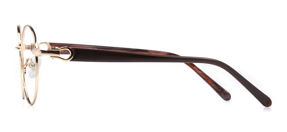 CARETTA CRTTA MTL 7551-C.03 Optik Genç,Yetişkin Kadın Oval Çerçeveli Metal - 3