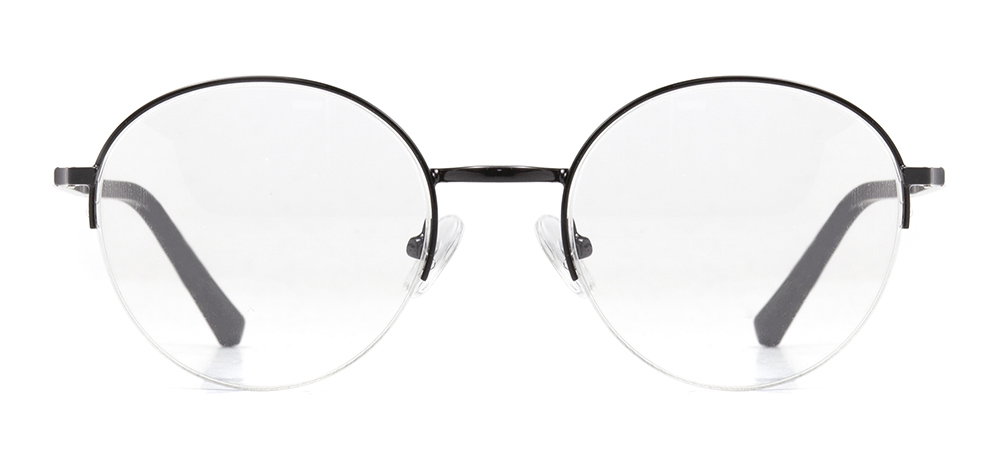 CARETTA CRTTA MTL 7552-C.02 Optik Genç,Yetişkin Erkek,Kadın,Unisex Oval Yarım Çerçeveli Metal - 1