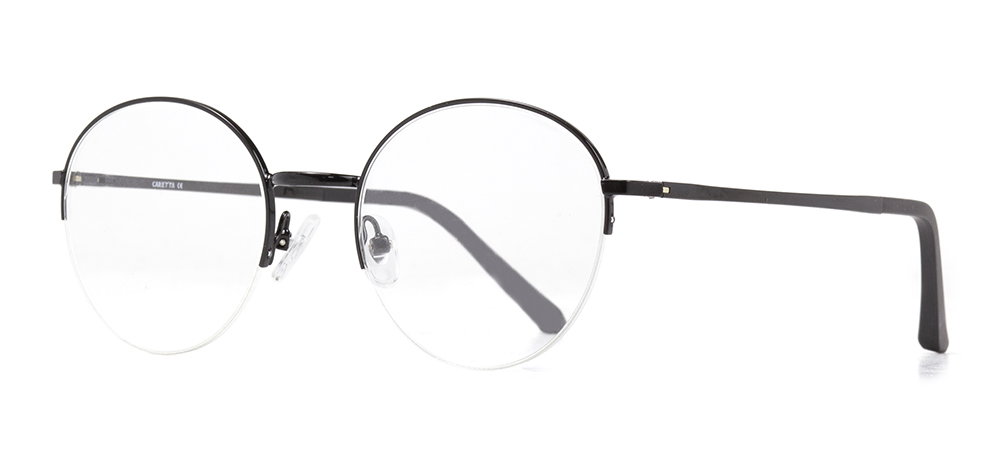 CARETTA CRTTA MTL 7552-C.02 Optik Genç,Yetişkin Erkek,Kadın,Unisex Oval Yarım Çerçeveli Metal - 2