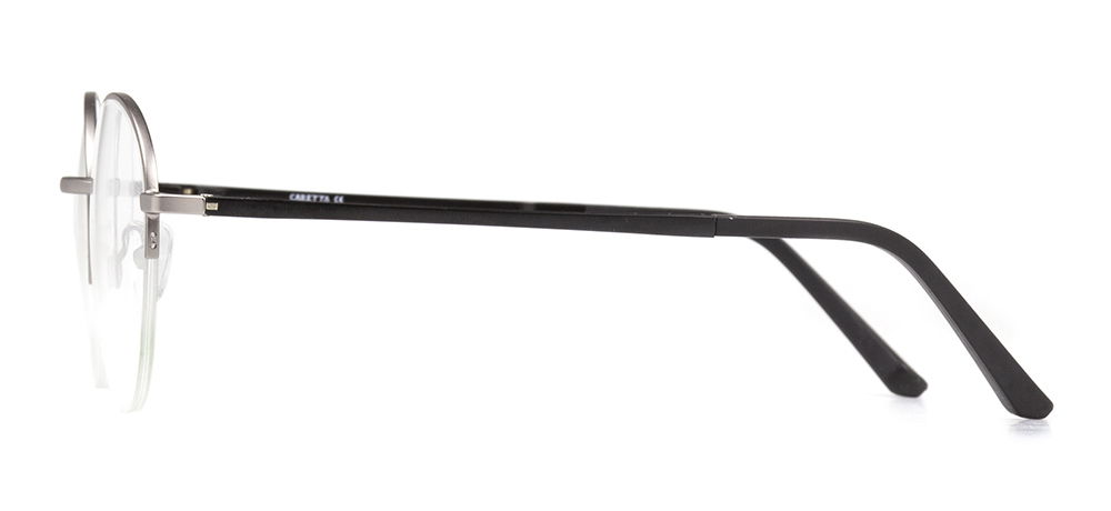 CARETTA CRTTA MTL 7552-C.03 Optik Genç,Yetişkin Erkek,Kadın,Unisex Oval Yarım Çerçeveli Metal - 3
