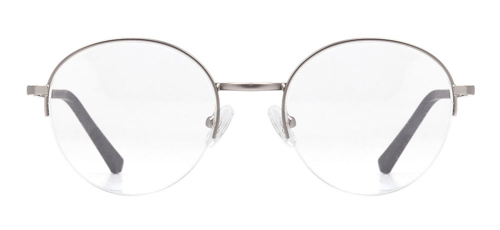 CARETTA CRTTA MTL 7552-C.03 Optik Genç,Yetişkin Erkek,Kadın,Unisex Oval Yarım Çerçeveli Metal - 1