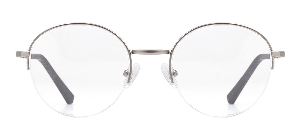 CARETTA CRTTA MTL 7552-C.03 Optik Genç,Yetişkin Erkek,Kadın,Unisex Oval Yarım Çerçeveli Metal - 1