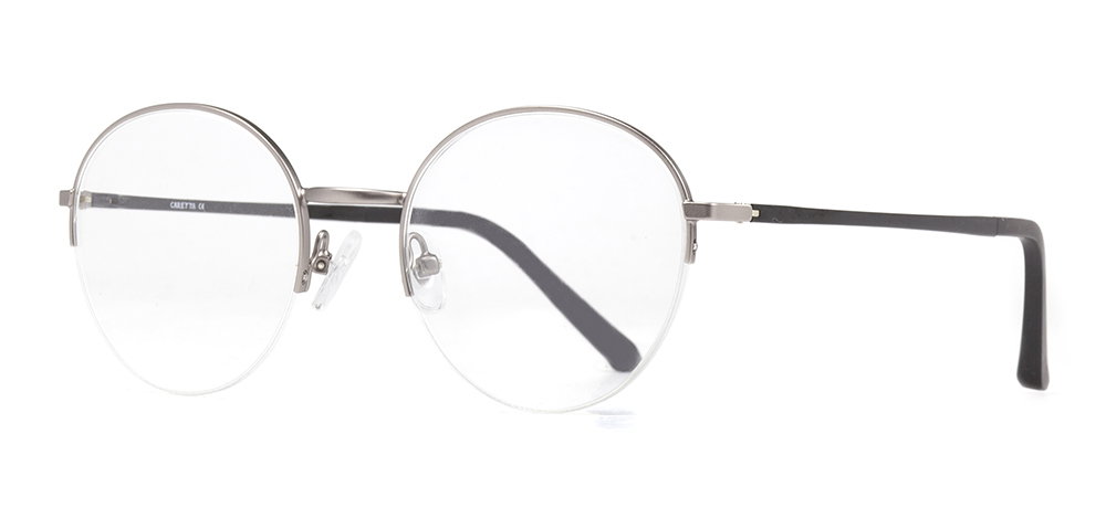 CARETTA CRTTA MTL 7552-C.03 Optik Genç,Yetişkin Erkek,Kadın,Unisex Oval Yarım Çerçeveli Metal - 2