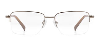 CARETTA CRTTA MTL 7553-C.01 Optik Genç,Yetişkin Erkek Köşeli Yarım Çerçeveli Metal - CARETTA