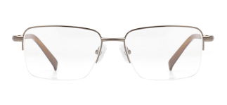 CARETTA CRTTA MTL 7553-C.01 Optik Genç,Yetişkin Erkek Köşeli Yarım Çerçeveli Metal 