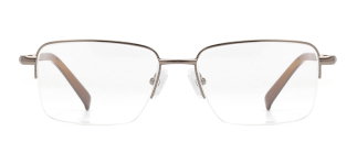 CARETTA CRTTA MTL 7553-C.01 Optik Genç,Yetişkin Erkek Köşeli Yarım Çerçeveli Metal 