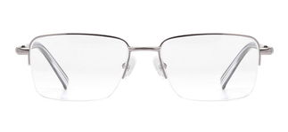 CARETTA CRTTA MTL 7553-C.02 Optik Genç,Yetişkin Erkek Köşeli Yarım Çerçeveli Metal - CARETTA