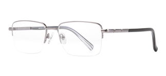 CARETTA CRTTA MTL 7553-C.02 Optik Genç,Yetişkin Erkek Köşeli Yarım Çerçeveli Metal - CARETTA (1)