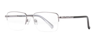 CARETTA CRTTA MTL 7553-C.02 Optik Genç,Yetişkin Erkek Köşeli Yarım Çerçeveli Metal - CARETTA (1)