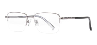 CARETTA CRTTA MTL 7553-C.02 Optik Genç,Yetişkin Erkek Köşeli Yarım Çerçeveli Metal - CARETTA (1)