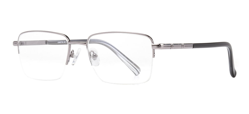 CARETTA CRTTA MTL 7553-C.02 Optik Genç,Yetişkin Erkek Köşeli Yarım Çerçeveli Metal - 2