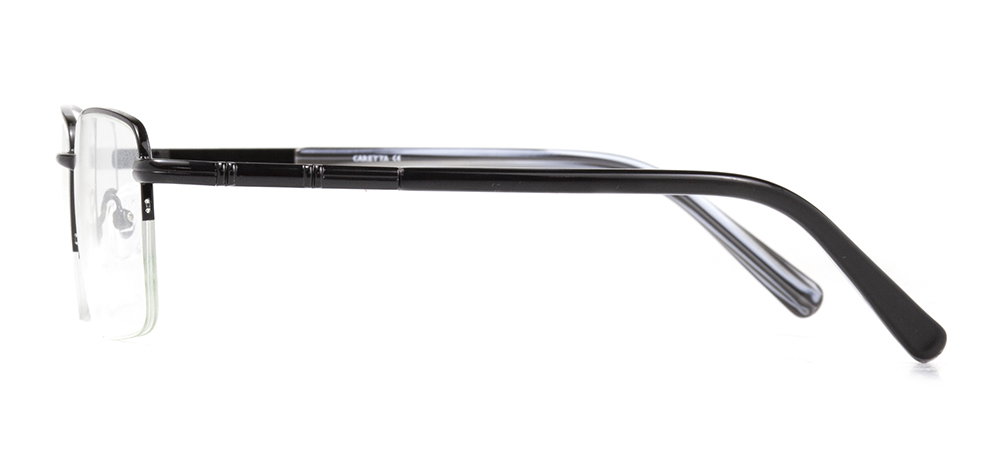 CARETTA CRTTA MTL 7553-C.03 Optik Genç,Yetişkin Erkek Köşeli Yarım Çerçeveli Metal - 3