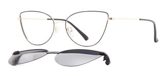 CARETTA CRTTA MTL 7561-C.01 Optik,Güneş Genç Kadın Çekik Çerçeveli Metal - CARETTA (1)