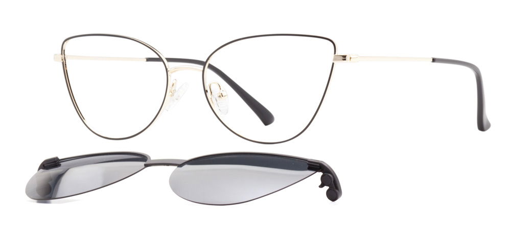 CARETTA CRTTA MTL 7561-C.01 Optik,Güneş Genç Kadın Çekik Çerçeveli Metal - 2