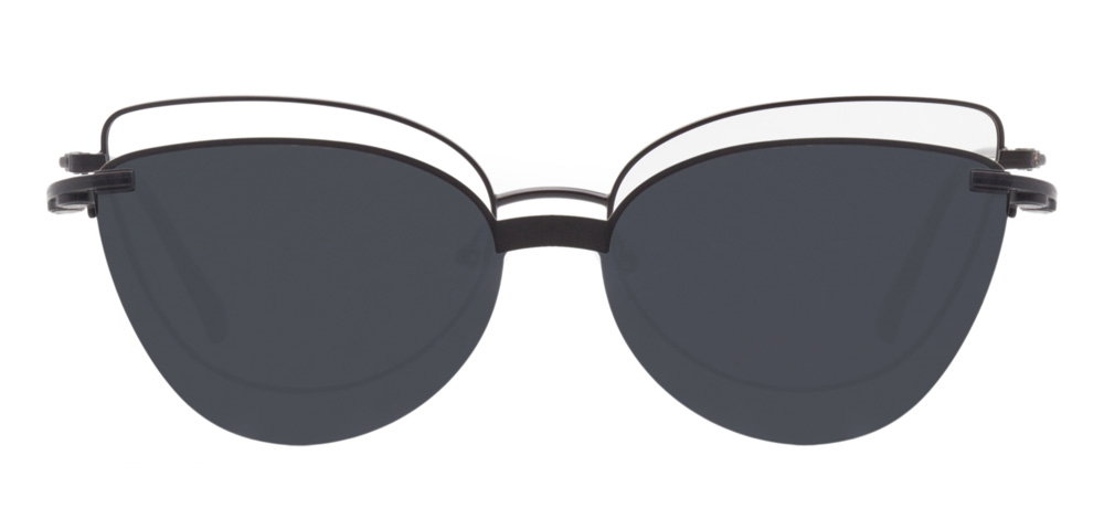 CARETTA CRTTA MTL 7561-C.04 Optik,Güneş Genç Kadın Çekik Çerçeveli Metal - 1