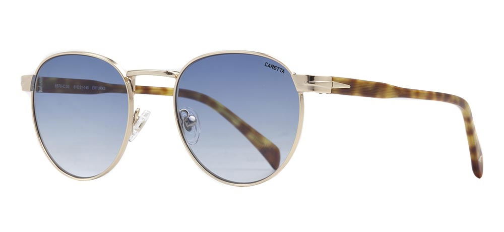 CARETTA CRTTAGÜNŞ 8570-C.03 Güneş Genç Erkek,Kadın,Unisex Oval Çerçeveli Metal UV400 - 2