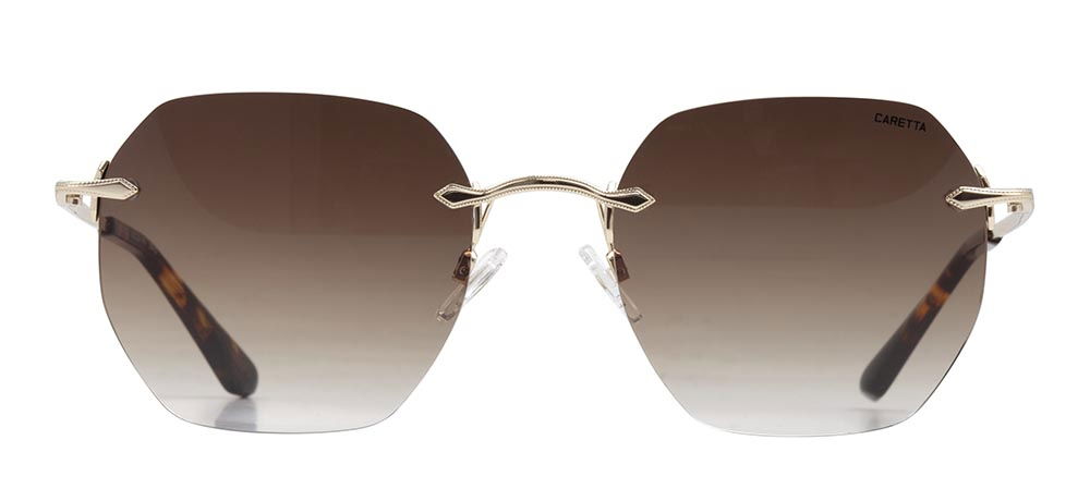 CARETTA CRTTAGÜNŞ 8571-C.02 Güneş Genç Kadın Köşeli Çerçevesiz Metal UV400 - 1