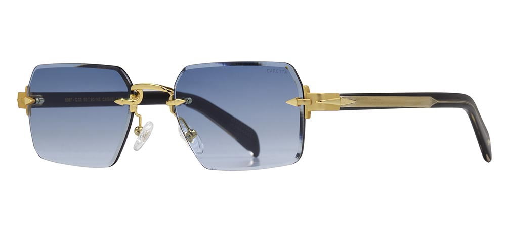 CARETTA CRTTAGÜNŞ 8587-C.03 Güneş Genç Erkek,Kadın,Unisex Oval Çerçevesiz Asetat UV400 - 2