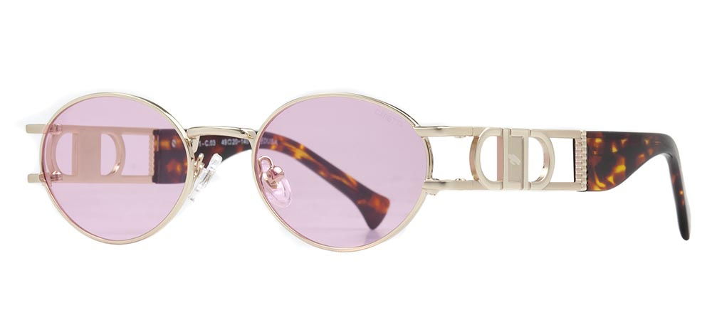 CARETTA CRTTAGÜNŞ 8591-C.03 Güneş Genç Kadın Oval Çerçeveli Metal UV400 - 2