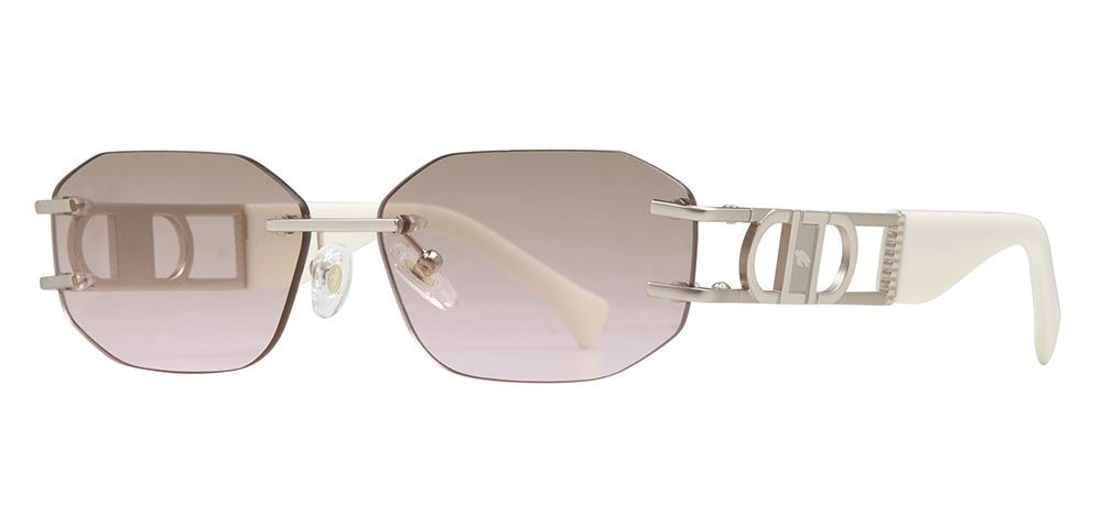 CARETTA CRTTAGÜNŞ 8592-C.04 Güneş Genç Kadın Köşeli Çerçevesiz Metal UV400 - 2