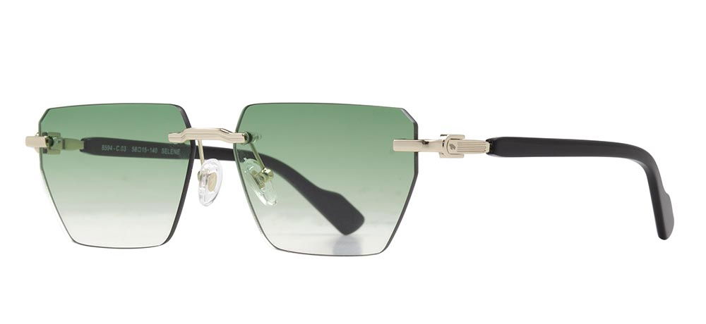 CARETTA CRTTAGÜNŞ 8594-C.03 Güneş Genç Kadın Köşeli Çerçevesiz Metal UV400 - 2