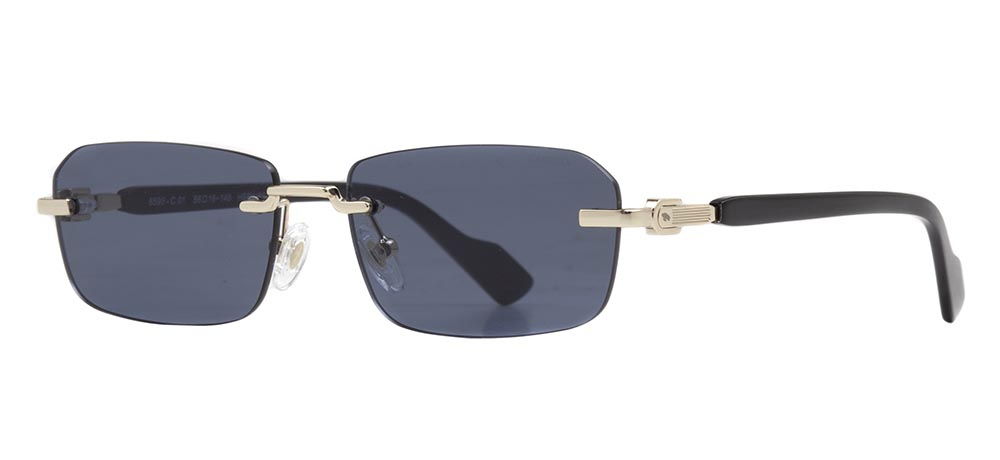 CARETTA CRTTAGÜNŞ 8595-C.01 Güneş Genç Erkek,Kadın,Unisex Köşeli Çerçevesiz Metal UV400 - 2