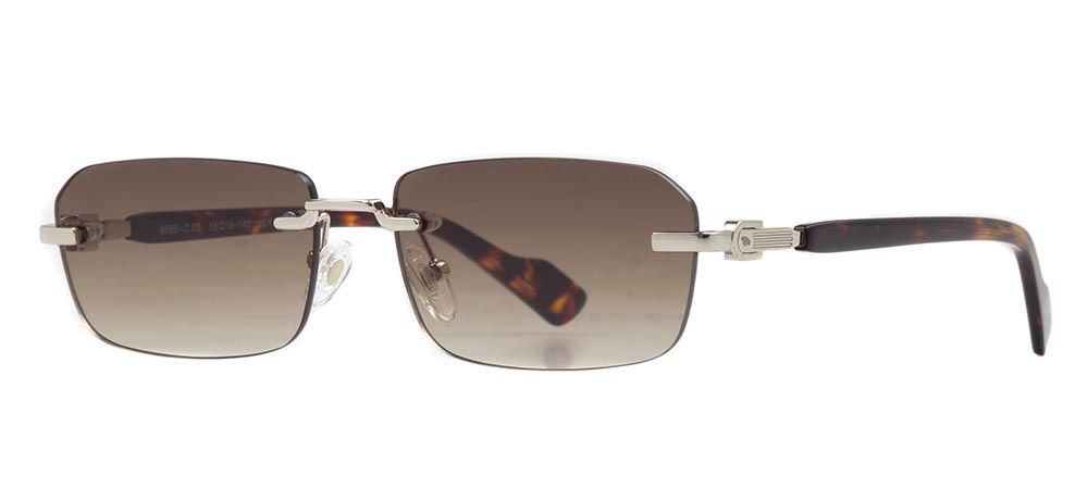 CARETTA CRTTAGÜNŞ 8595-C.03 Güneş Genç Erkek,Kadın,Unisex Köşeli Çerçevesiz Metal UV400 - 2