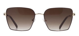 CARETTA CRTTAGÜNŞ 8597-C.02 Güneş Genç Kadın Köşeli Çerçeveli Metal UV400 