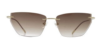 CARETTA CRTTAGÜNŞ 8599-C.03 Güneş Genç Kadın Çekik Çerçevesiz Titanyum UV400 