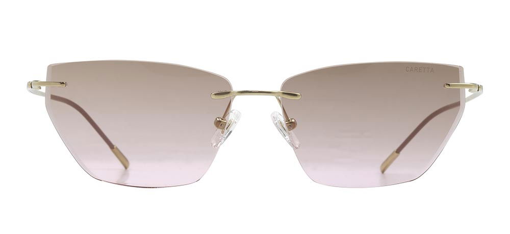 CARETTA CRTTAGÜNŞ 8599-C.04 Güneş Genç Kadın Çekik Çerçevesiz Titanyum UV400 - 1