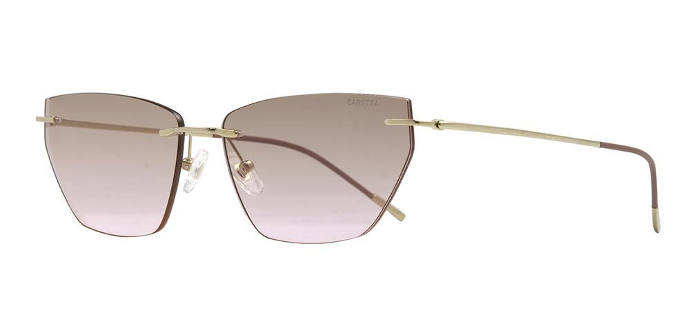 CARETTA CRTTAGÜNŞ 8599-C.04 Güneş Genç Kadın Çekik Çerçevesiz Titanyum UV400 - 2