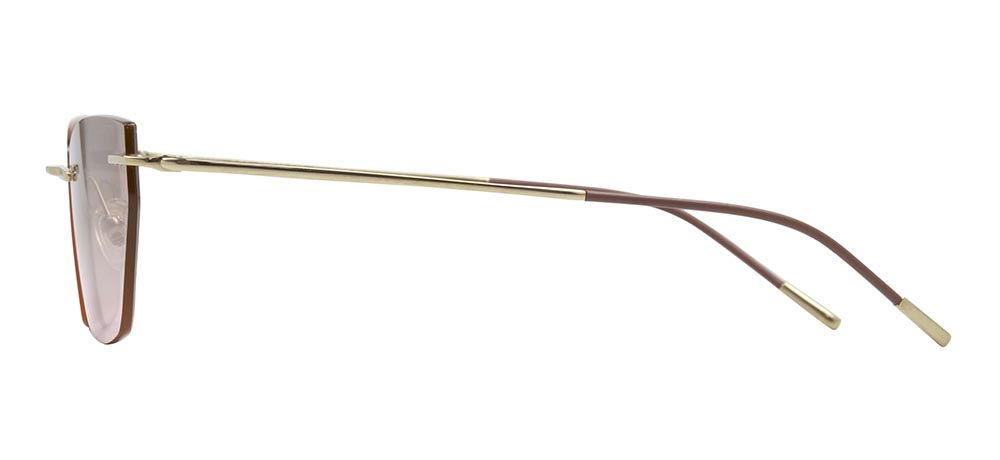 CARETTA CRTTAGÜNŞ 8599-C.04 Güneş Genç Kadın Çekik Çerçevesiz Titanyum UV400 - 3