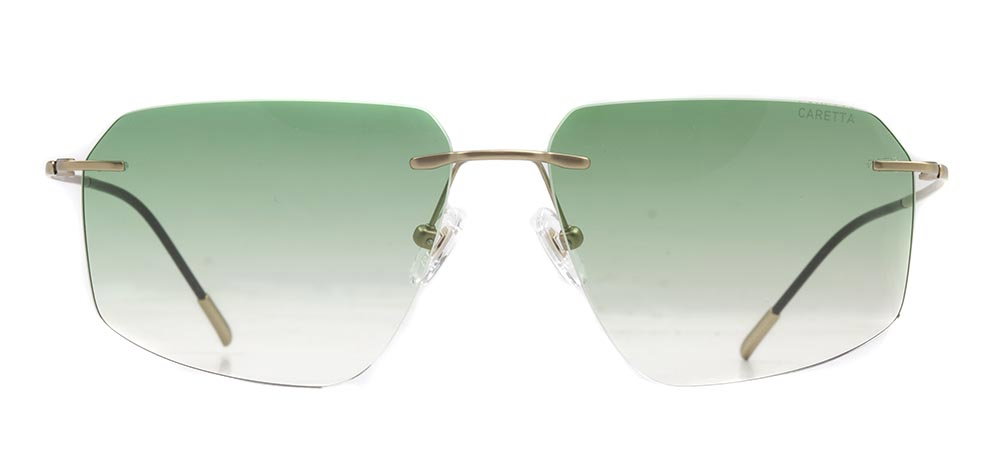 CARETTA CRTTAGÜNŞ 8600-C.02 Güneş Genç Erkek,Kadın,Unisex Köşeli Çerçevesiz Titanyum UV400 - 1