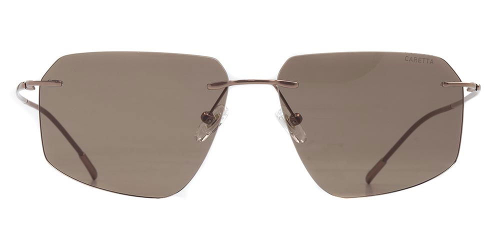 CARETTA CRTTAGÜNŞ 8600-C.03 Güneş Genç Erkek,Kadın,Unisex Köşeli Çerçevesiz Titanyum UV400 - 1