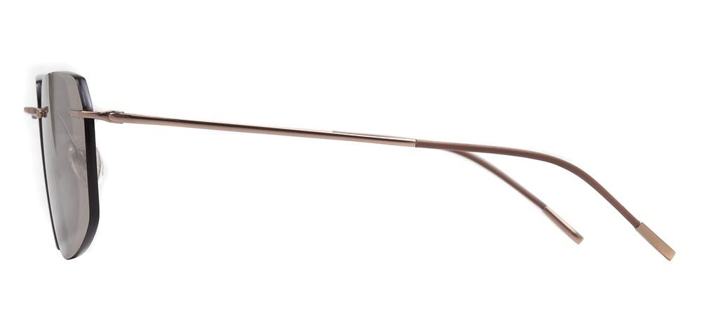 CARETTA CRTTAGÜNŞ 8600-C.03 Güneş Genç Erkek,Kadın,Unisex Köşeli Çerçevesiz Titanyum UV400 - 3