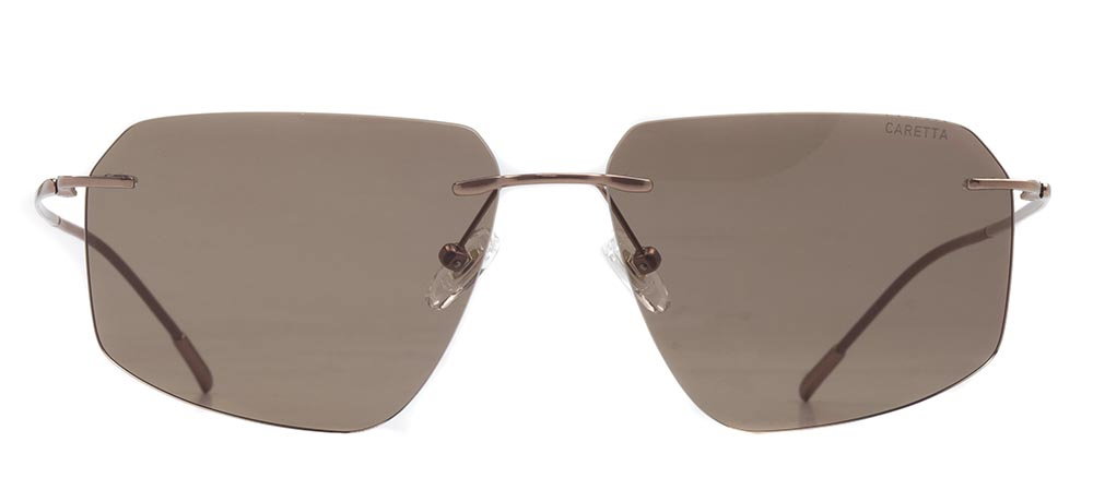 CARETTA CRTTAGÜNŞ 8600-C.03 Güneş Genç Erkek,Kadın,Unisex Köşeli Çerçevesiz Titanyum UV400 - 1