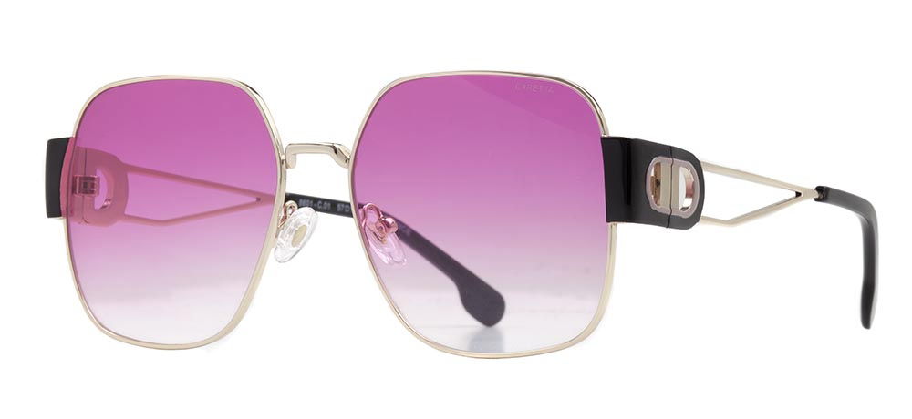 CARETTA CRTTAGÜNŞ 8601-C.01 Güneş Genç Kadın Köşeli Çerçeveli Metal UV400 - 2