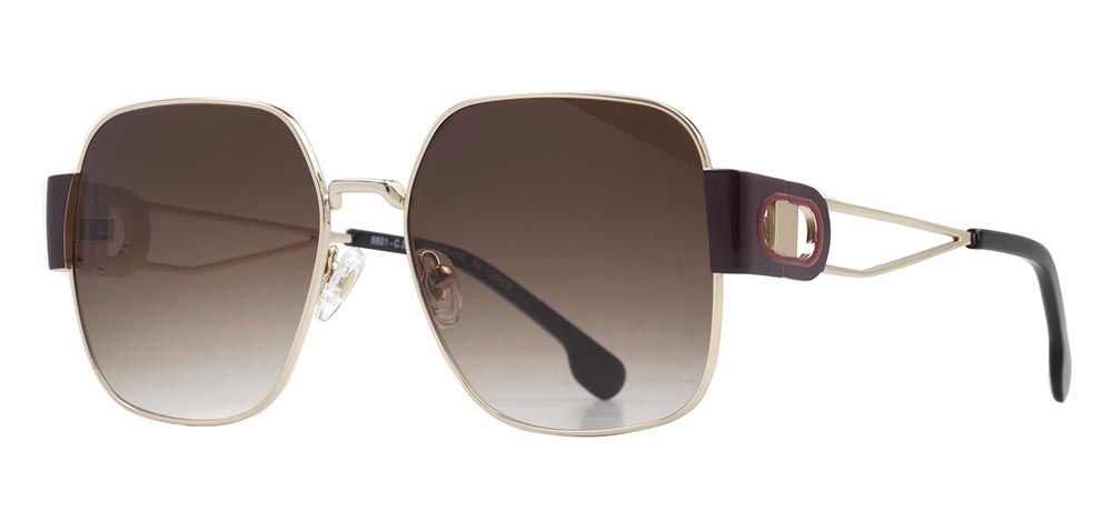 CARETTA CRTTAGÜNŞ 8601-C.02 Güneş Genç Kadın Köşeli Çerçeveli Metal UV400 - 2