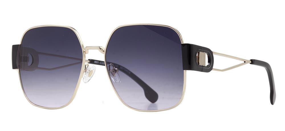 CARETTA CRTTAGÜNŞ 8601-C.03 Güneş Genç Kadın Köşeli Çerçeveli Metal UV400 - 2