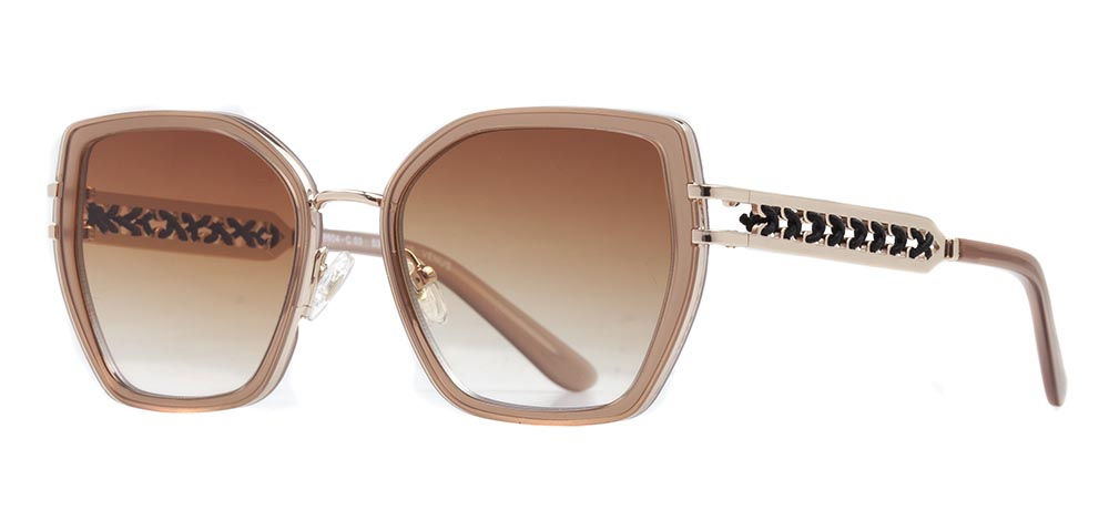 CARETTA CRTTAGÜNŞ 8604-C.03 Güneş Genç Kadın Köşeli Çerçeveli Metal UV400 - 2