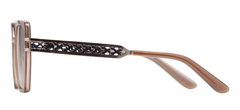 CARETTA CRTTAGÜNŞ 8604-C.03 Güneş Genç Kadın Köşeli Çerçeveli Metal UV400 - 3