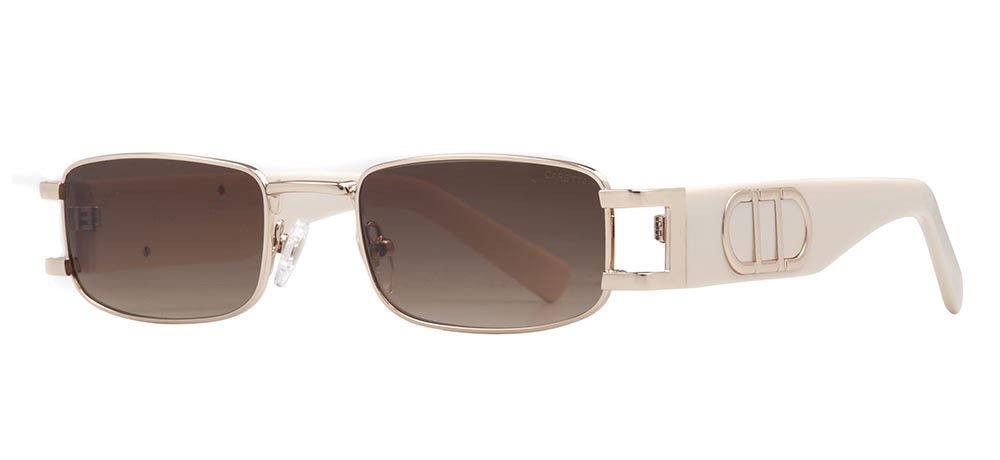 CARETTA CRTTAGÜNŞ 8605-C.03 Güneş Genç Kadın Köşeli Çerçeveli Metal UV400 - 2