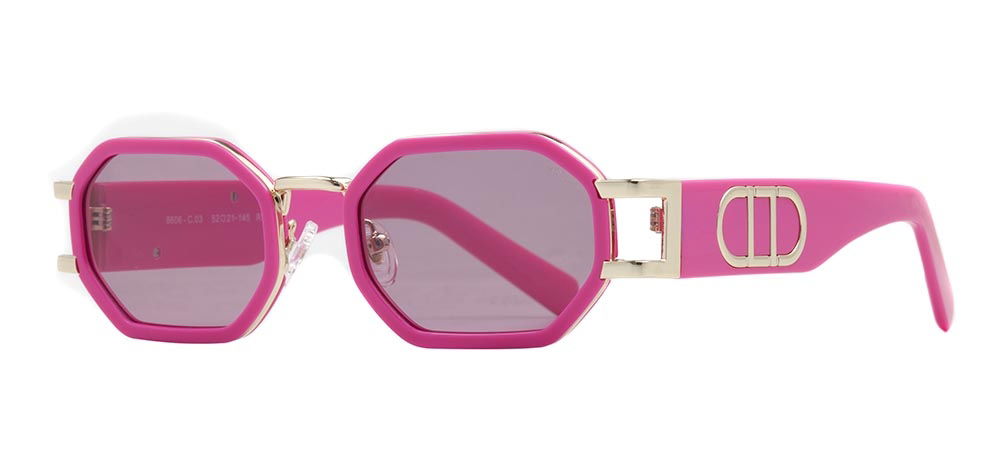 CARETTA CRTTAGÜNŞ 8606-C.03 Güneş Genç Kadın Geometrik Çerçeveli Metal UV400 - 2