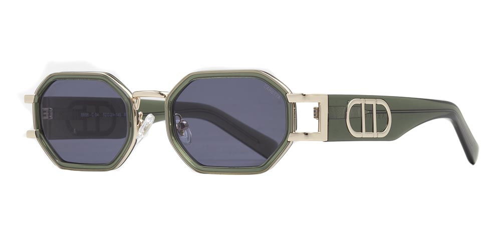 CARETTA CRTTAGÜNŞ 8606-C.04 Güneş Genç Kadın Geometrik Çerçeveli Metal UV400 - 2