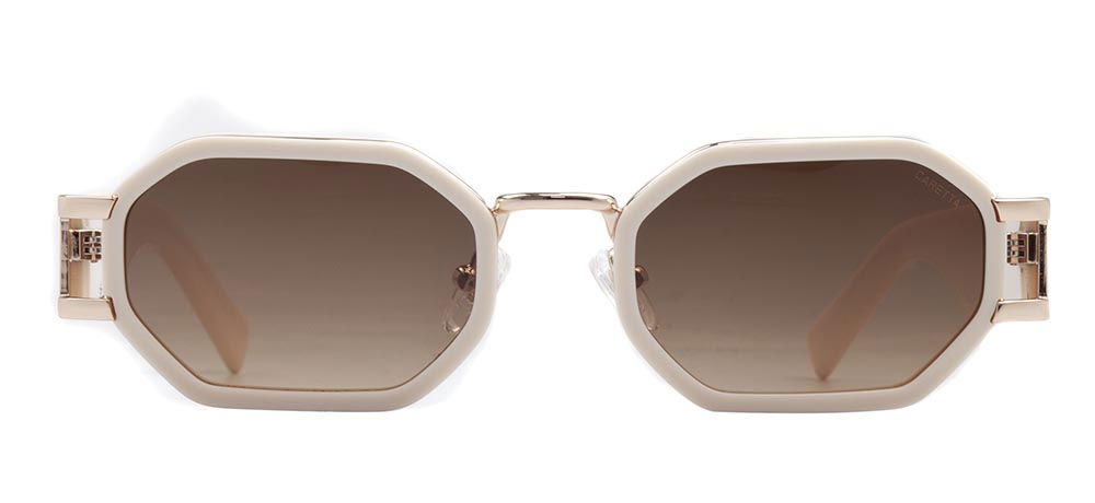 CARETTA CRTTAGÜNŞ 8606-C.05 Güneş Genç Kadın Geometrik Çerçeveli Metal UV400 - 1