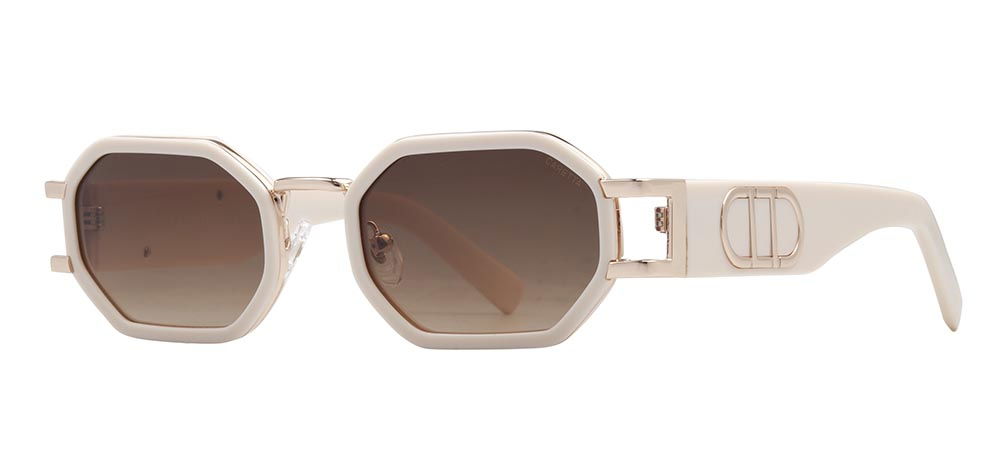 CARETTA CRTTAGÜNŞ 8606-C.05 Güneş Genç Kadın Geometrik Çerçeveli Metal UV400 - 2