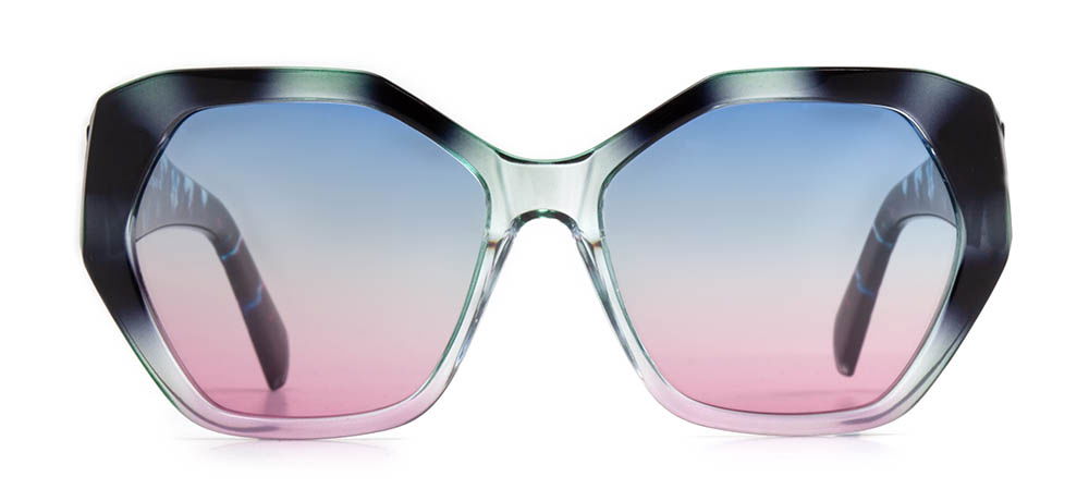 CARETTA CRTTAGÜNŞ 8810-C.07 Güneş Genç,Yetişkin Kadın Geometrik Çerçeveli Grilamid TR90 Polarize - 1