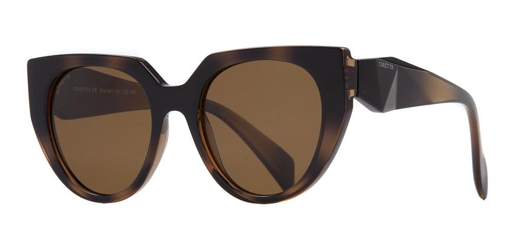 CARETTA CRTTAGÜNŞ 8817-DM05 Güneş Genç,Yetişkin Kadın Geometrik Çerçeveli Grilamid TR90 UV400,Polarize - 2