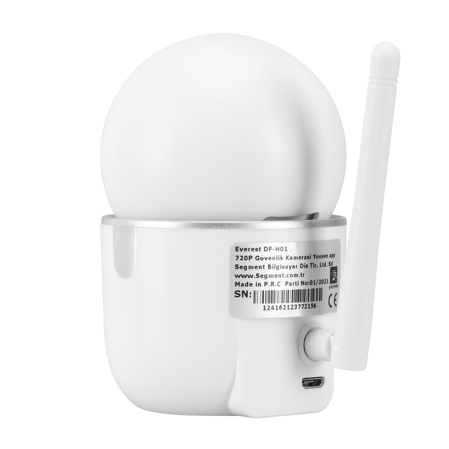 Everest DF-H01 1.0MP HD CMOS Sensör 720P Akıllı Güvenlik Bebek Kamerası Yoosee - 5