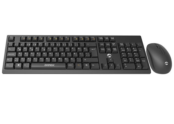 Everest KM-2510 Siyah Kablosuz Q Multimedia Klavye + Mouse Set - 2